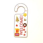 Make a ‘Welcome’ Door Hanger